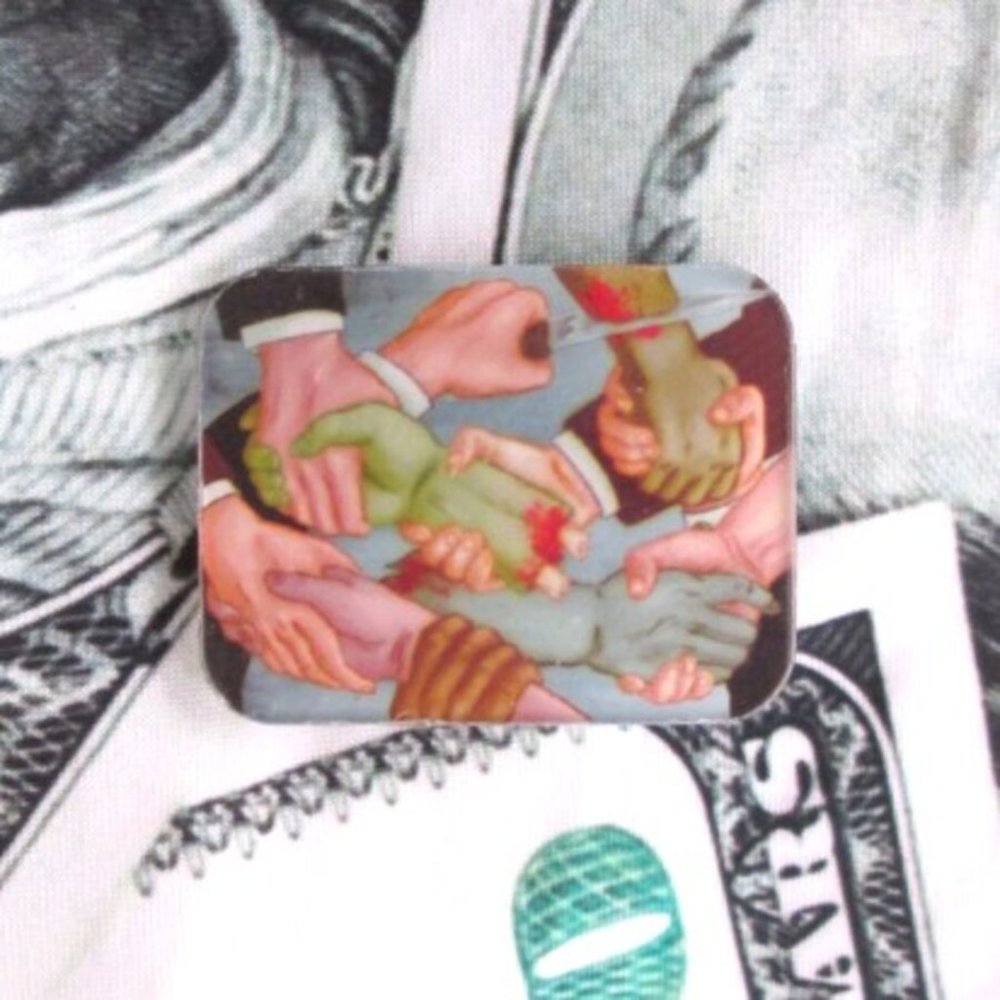 zombie jewelry gothic brooch halloween pin